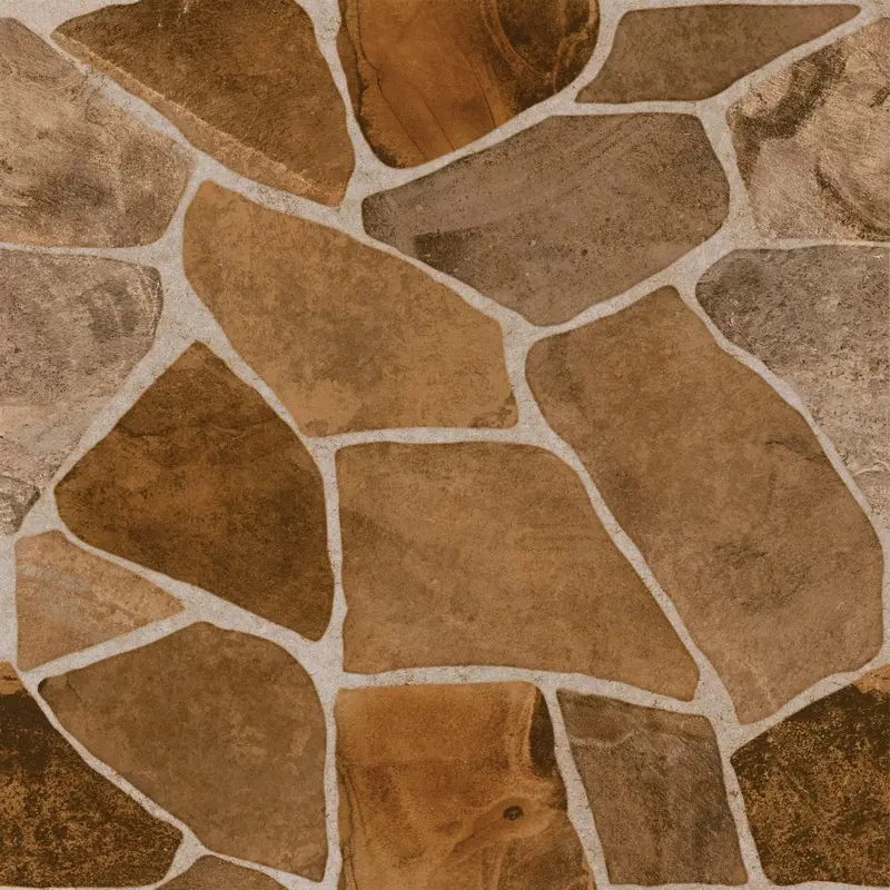 Camino Brown Ceramic Floor And Wall Tile 20" X 20" 1