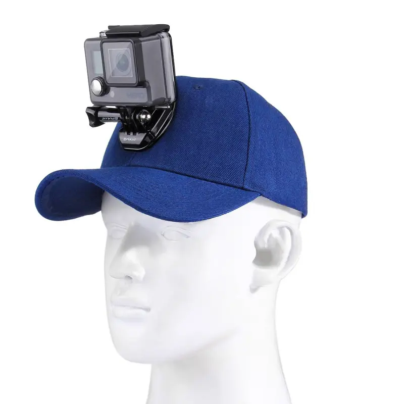 Canvas Baseball Cap Sun Hat W/ J-Hook Buckle Mount Screw For Gopro Hero 7 Hero 6 Session Hero 7 6 5 4 3+/Sjcam 1