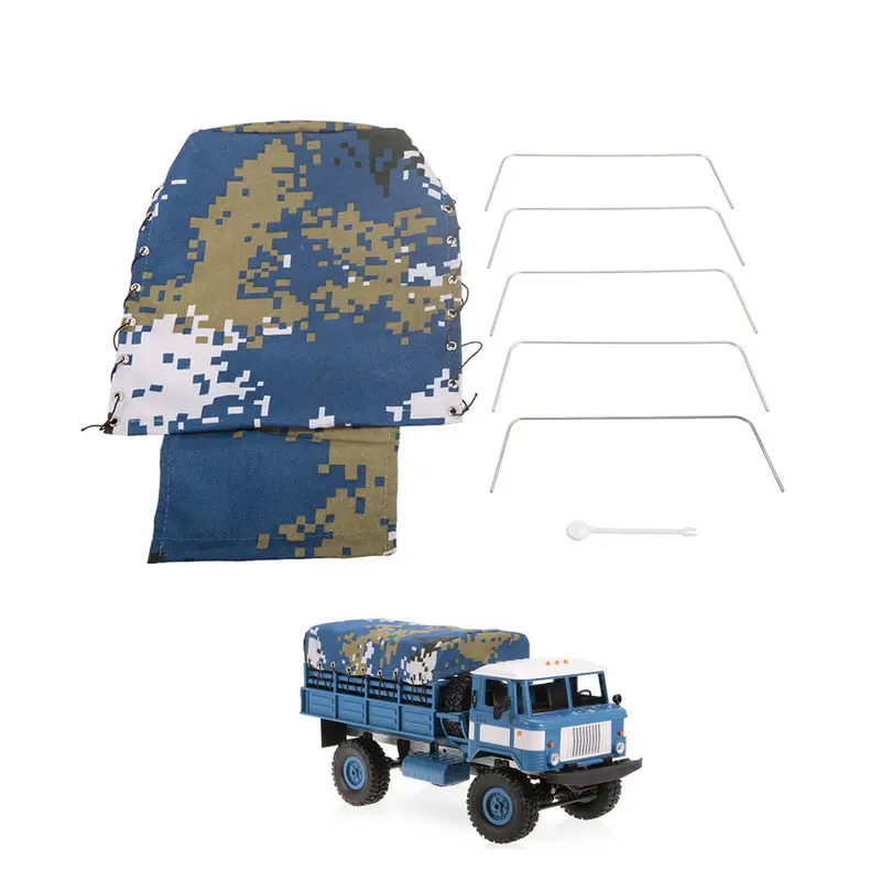 Canvas Truck Hood Cover Cloth For Wpl B-24 B-16 1/16 Military Truck Rock Crawler Rc Car Parts 1
