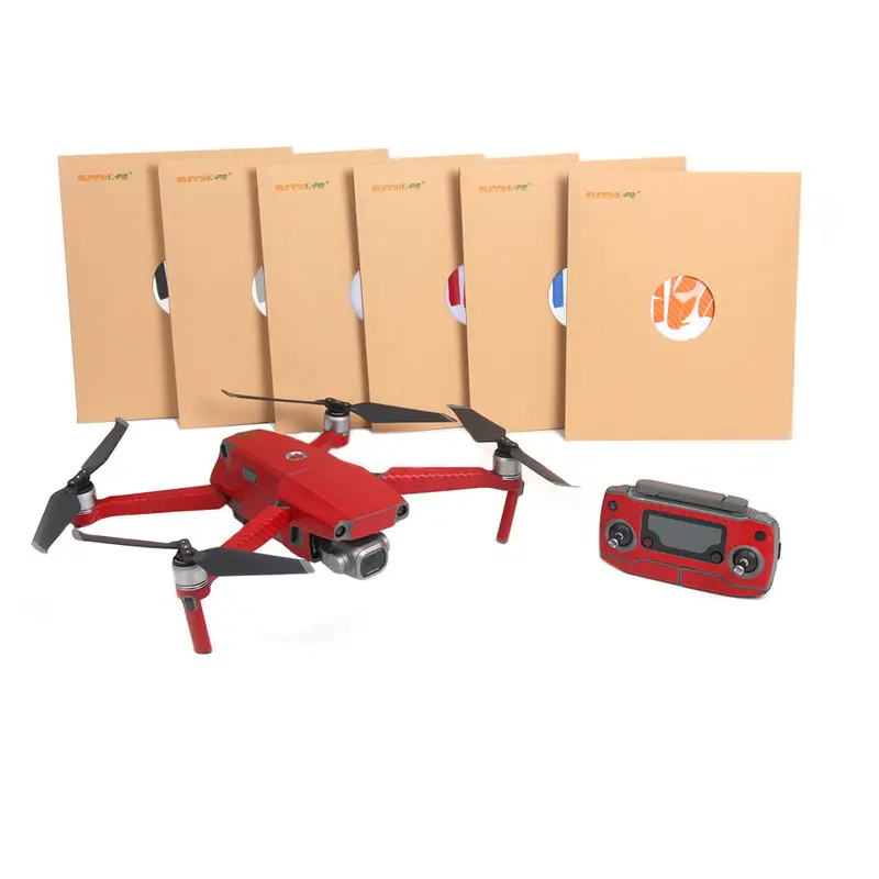 Carbon Fiber Body Battery Remote Control Sticker Aircraft Decals Skin For Dji Mavic 2 Pro/Zoom 1