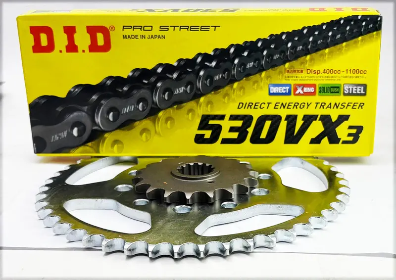 Cb750 K1-K6 Didvx3 Steel Chain And Sprocket Set 1
