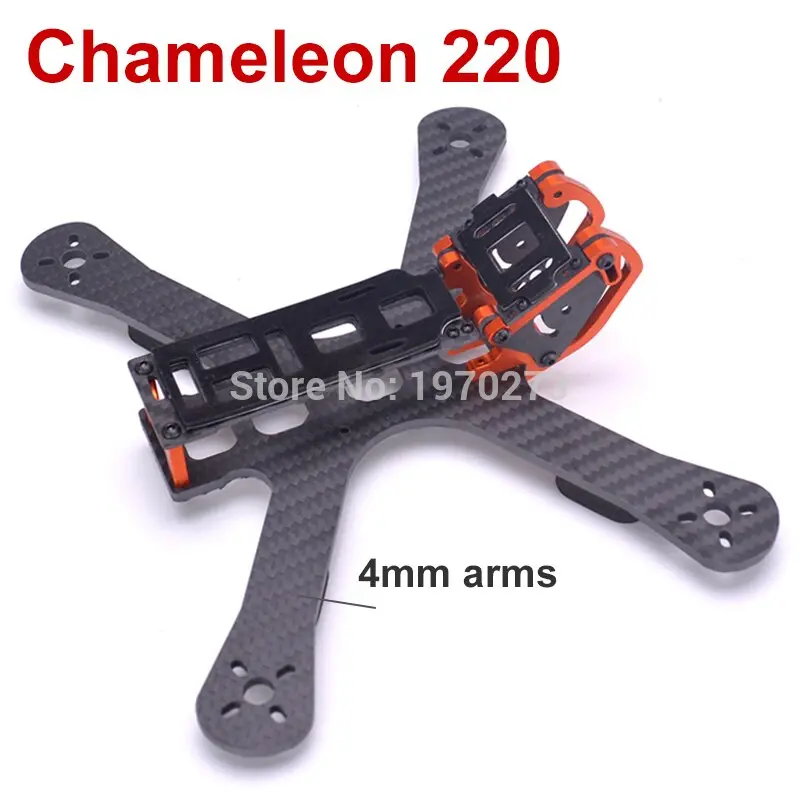 Chameleon Fpv Frame 5" 220Mm Fpv Freestyle Quad Unibody Frame Fpv Racing Drone For Chameleon Qav-X Qav-R 220 1