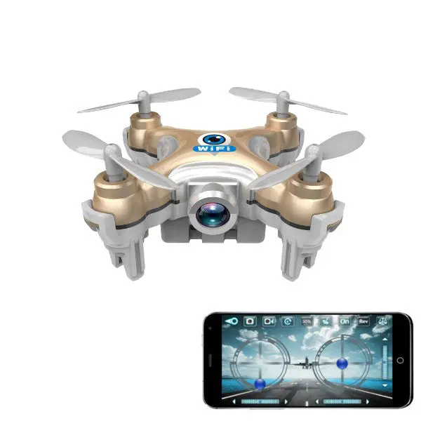 Cheerson Cx-10W Cx10w Mini Wifi Fpv With Camera 2.4G 4Ch 6 Axis Led Rc Drone Quadcopter (Rose Red Mode 2 (Left Hand Throttle)) 1