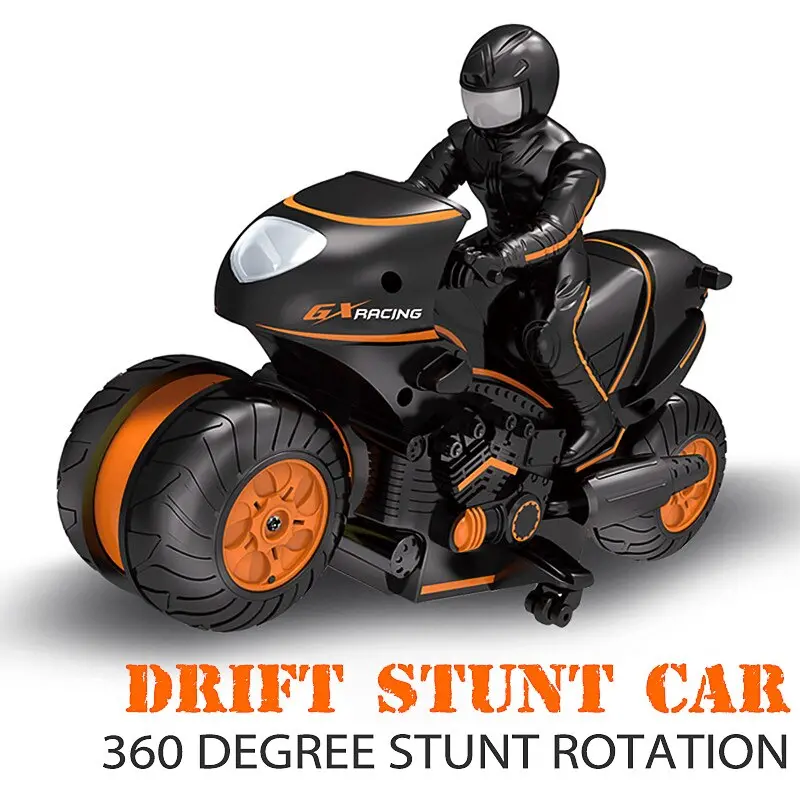 Children's High-Speed Remote Control Sidewalk Stunt Motorcycle Remote Control Stunt Car Drift 2.4Ghz Racing Children's Gift Toy 2