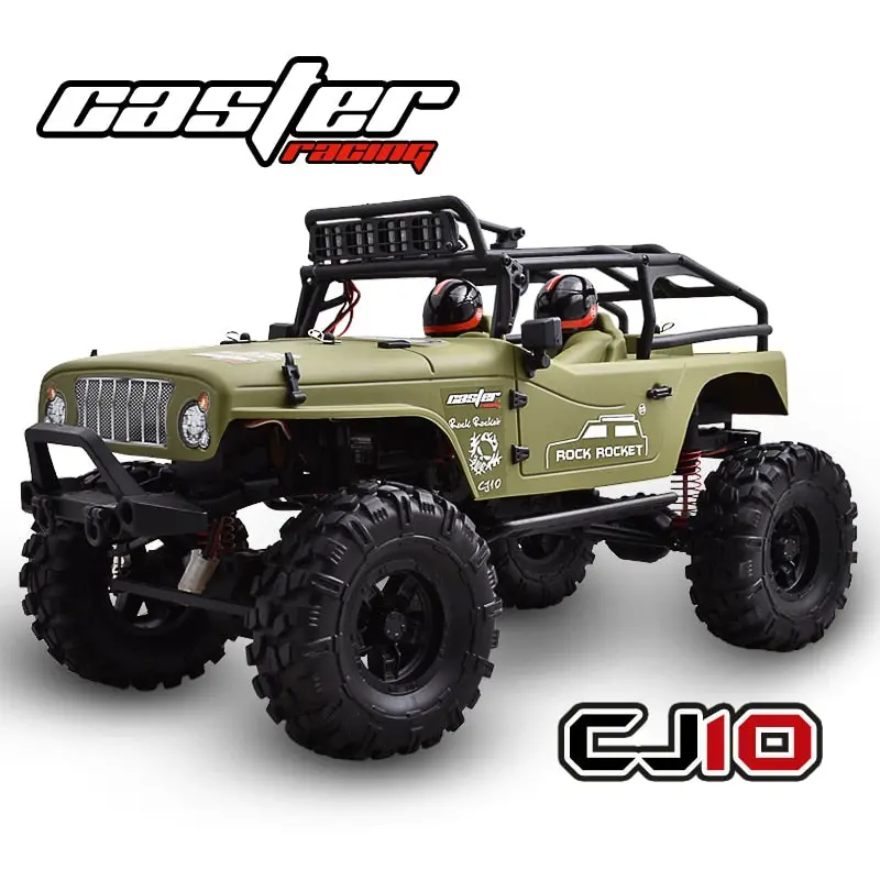 Cj10-18-Rtr Caster 1/10 Rc Car Rock Rocket - Brushed Power 1