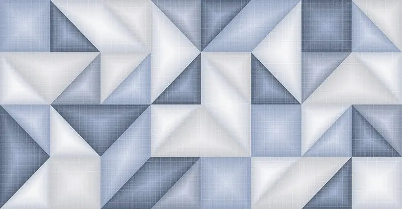Classic Blue Ceramic Wall Tile 15" X 29" 1