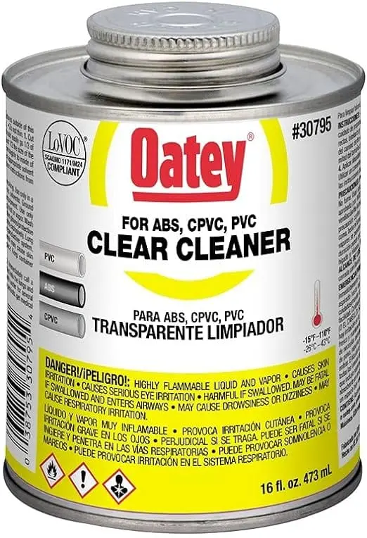 Clear  Oatey Cleaner 16Ozs-30795 1