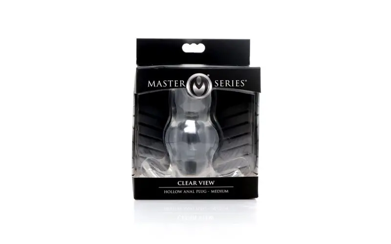 Clear View Hollow Anal Plug Medium. 1