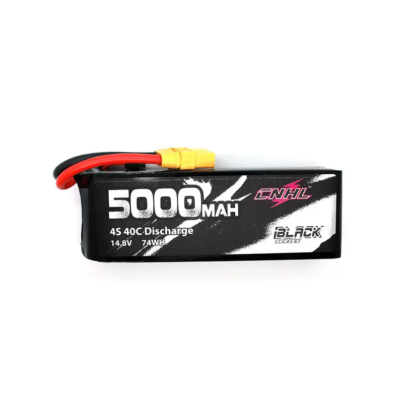 Cnhl Black Series 5000Mah 14.8V 4S 40C Lipo Battery Xt90 Plug For Rc Drone Fpv Racing 1