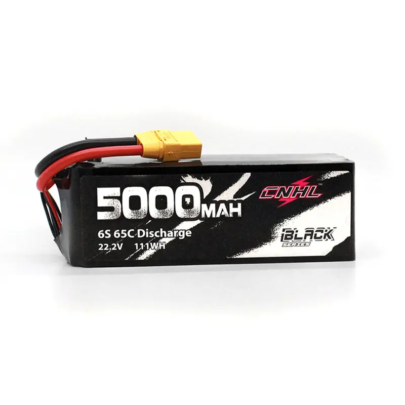 Cnhl Black Series 5000Mah 22.2V 6S 65C Lipo Battery Xt90 Plug For Rc Drone Fpv Racing 1