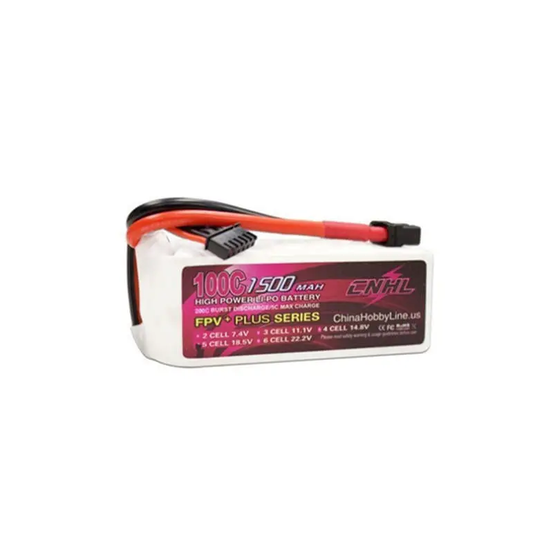 Cnhl G+Plus 18.5V 1500Mah 5S 100C Lipo Battery Xt60u Plug For Rc Drone Fpv Racing 1