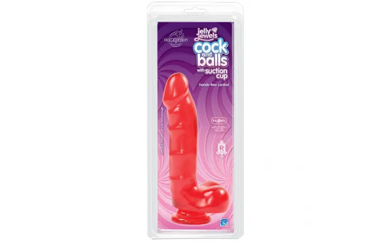Cock And Balls With Suction Cup Ruby. 1