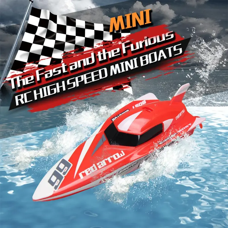 Cool 2.4G Kids Toys 4 Functions Mini Rc Speedboat Boat Remote Control Toys For Boys Children 1