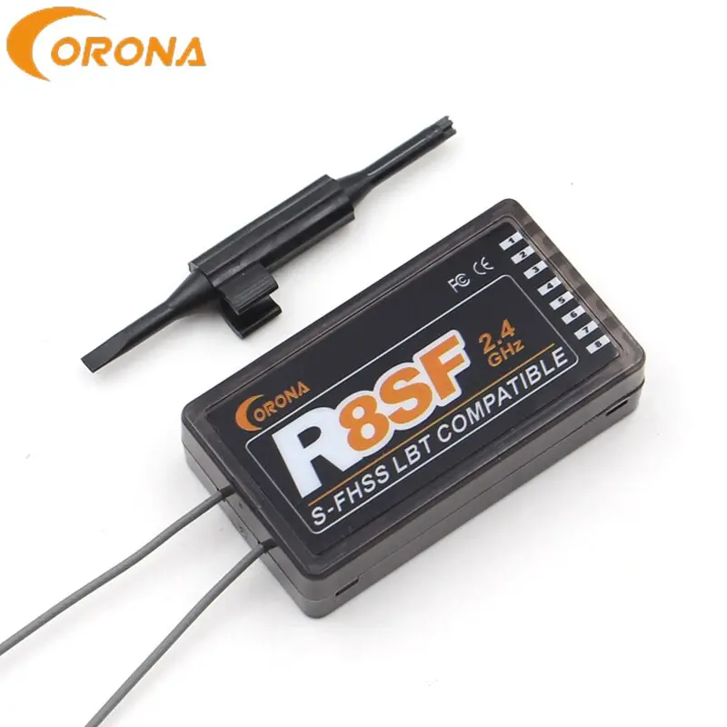 Corona 2.4G R8sf 8Ch S-Fhss/Fhss Compatible Receiver Used For Futaba S-Fhss T6j T6k T8j T10j 14Sg 16Sz 18Mz 4Pls Remote Control 1