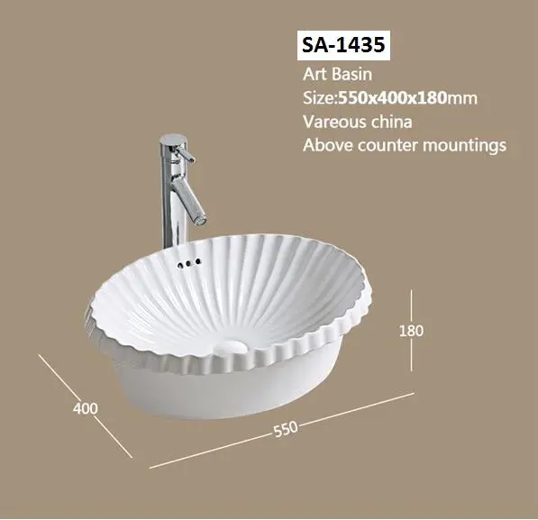 Counter Top Basin White Sa-1435 1