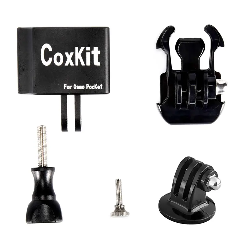 Coxkit Aluminum Alloy Gimbal Expansion Bracket Adapter With Base For Gopro Dji Osmo Pocket Gimbal 1