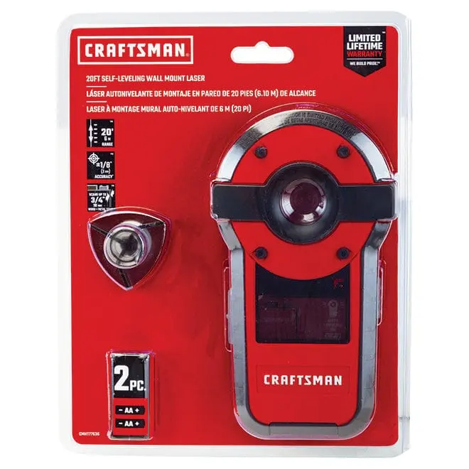 Craftsman Self-Leveling Laser And Stud Sensor 20-Ft 1