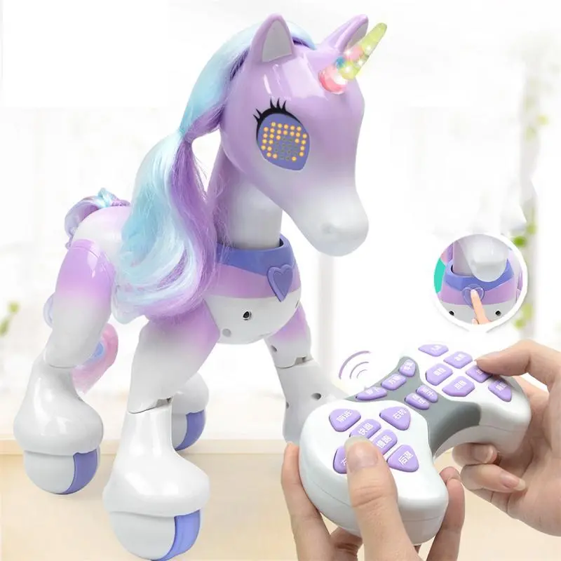 Creative Electric Smart Horse Remote Control Unicorn Children's New Robot Touch Induction Electronic Pet Educational Toy 1