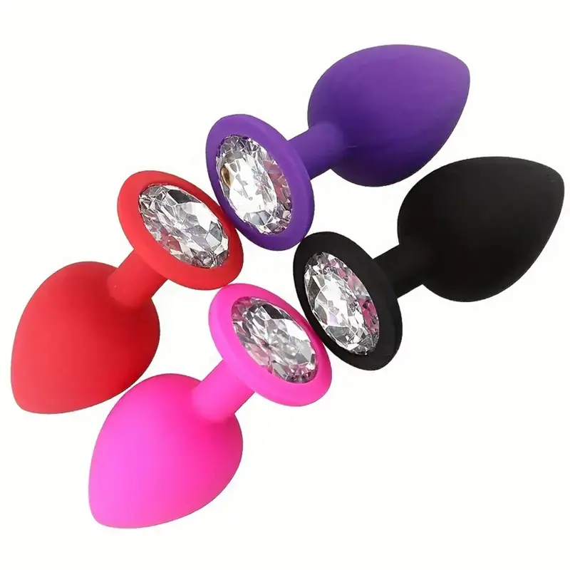 Crystals 3 Piece Anal Plug Set. 1