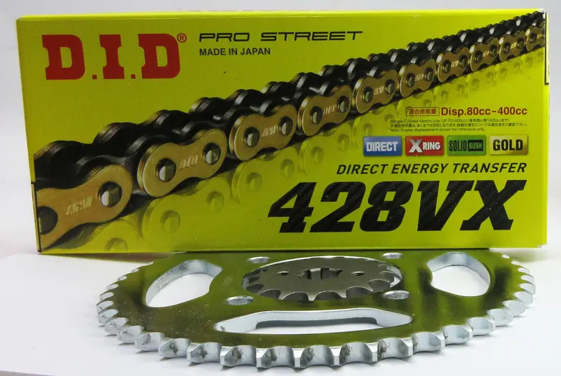 Ct185  Did428vx  Gold Chain And Sprocket Set 1
