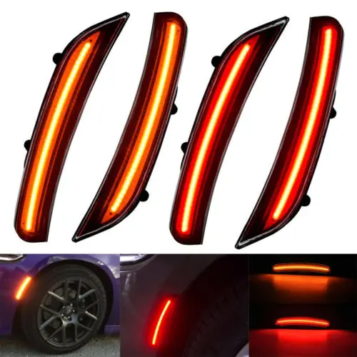 Cuartos Laterales Led Salpicadera Dodge Charger 2015-2019 1