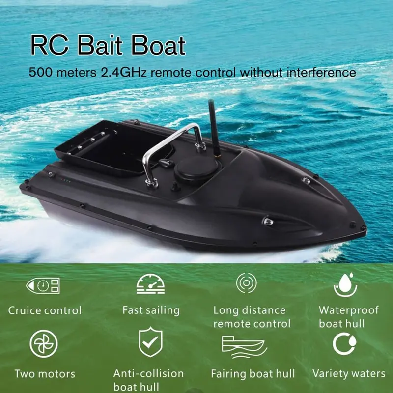 D13 Smart Rc Bait Boat Dual Motor Fish Finder Ship Boat Remote Control 500M Fishing Boats Speedboat Fishing Tool Toys 1