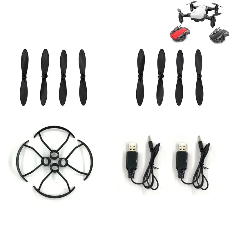 D2 Mini Drone With Rc Drone Accessories Original Spare Parts Propeller Bladetection+Protective Frame+Usb Charging Line For D2 1