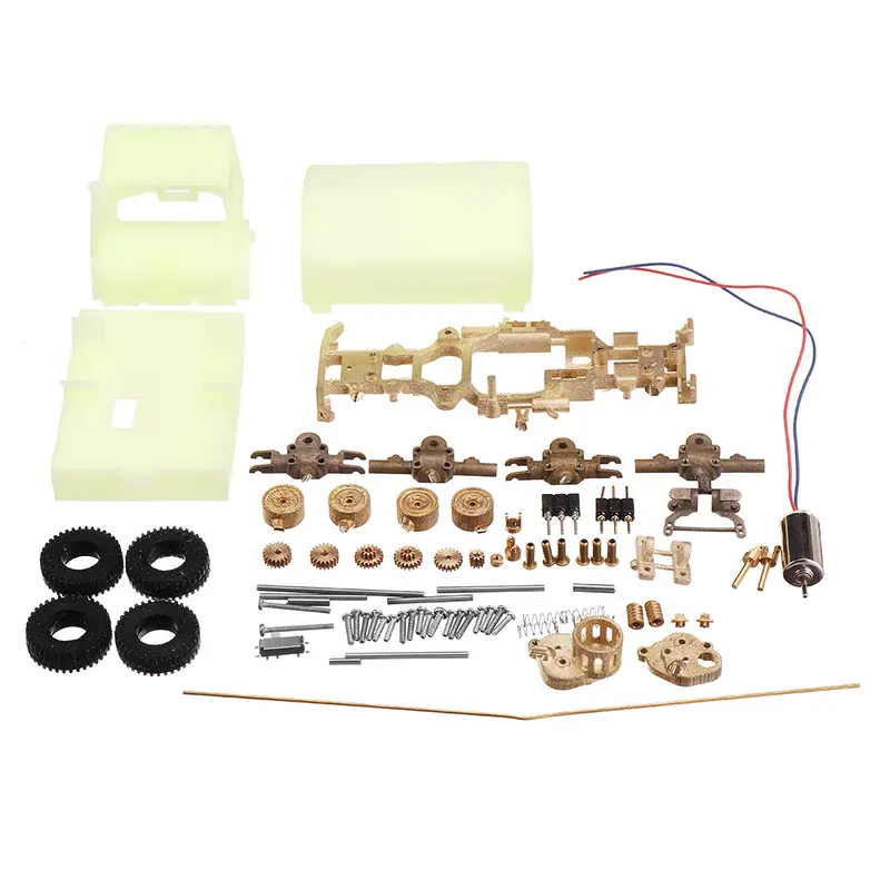 Dasmikro Das87 Ds87e06 4Wd Unimog Truck Metal Chassis Diy Kit Rc Car Parts 1