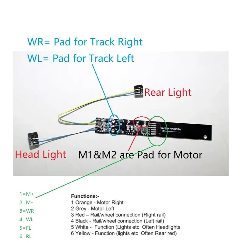 Dcc Adapter Board For Locomotive To Digitization To Dcc Train Build With Nem651 Interface 860057 1