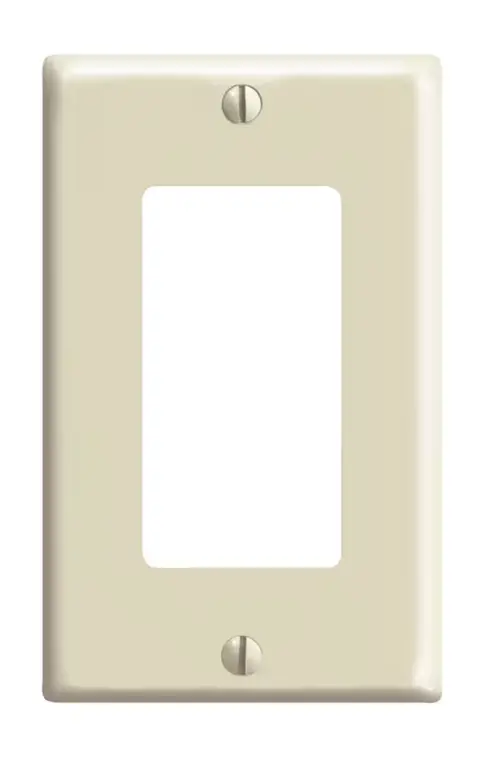 Decora 1-Gang Wall Plate White 1