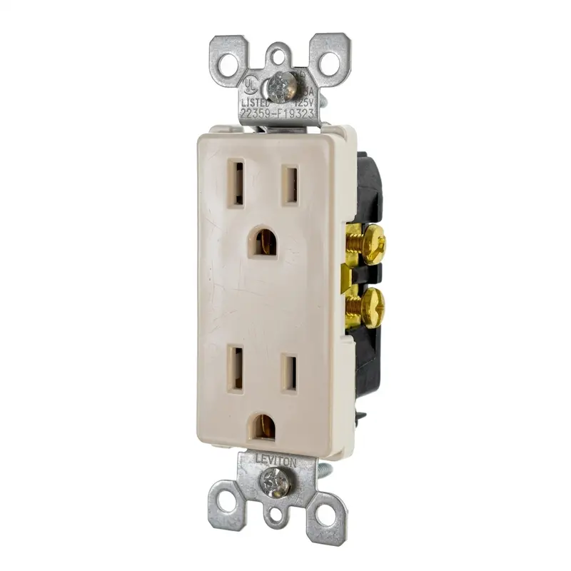 Decora Duplex Receptacle 15A (Ivory) 1