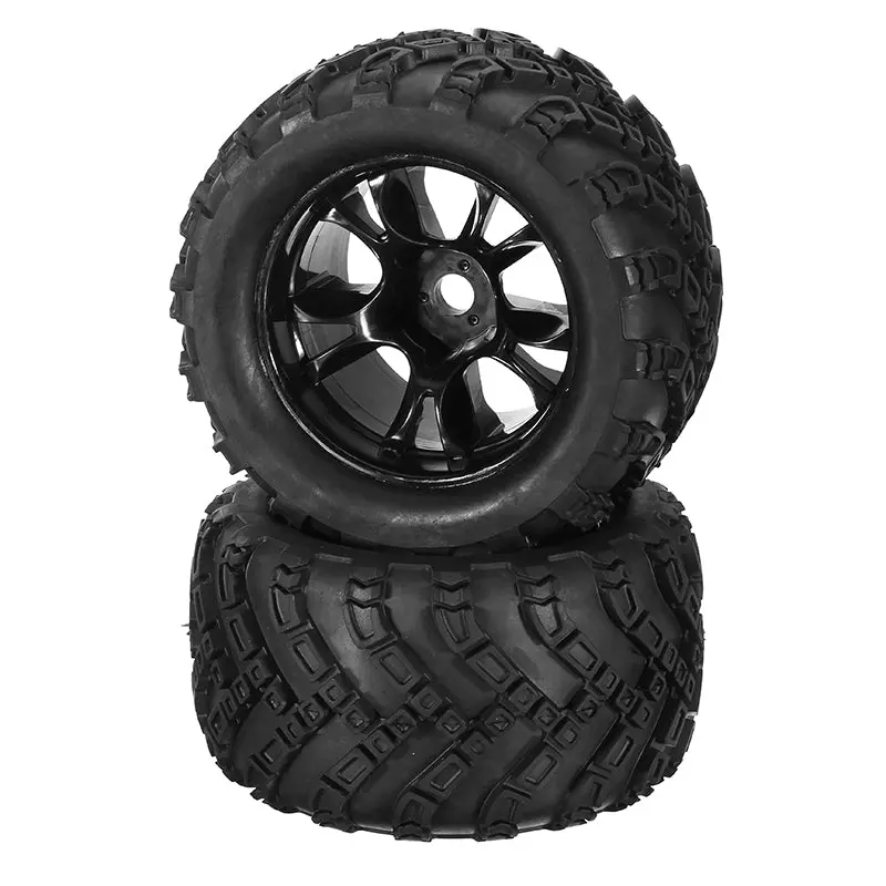 Dhk Hobby 8384-001 Wheel Tire Tyre Rim Complete 2Pcs 1/8 8384 Zombie 8E Rc Car Part 1