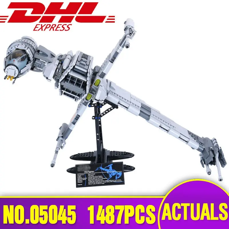 Dhl 05045 Star Series Wars Toys The 10227 B-Wing Star Fighter Set Assembly Kits Building Blocks Bricks Christmas Toys Kids Gift 1