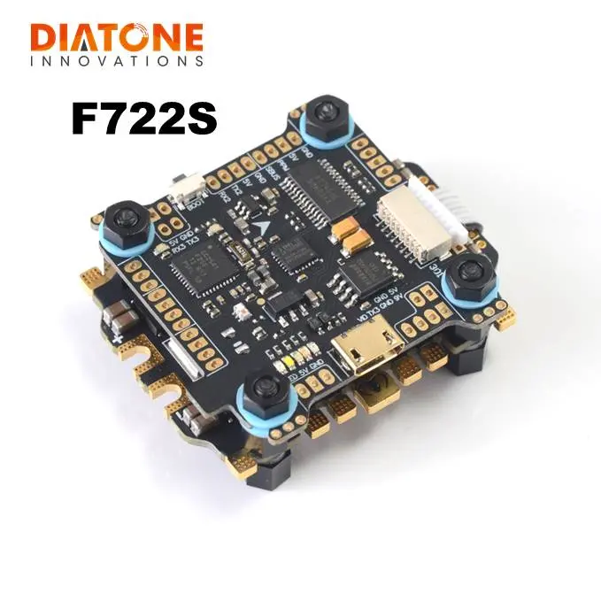 Diatone Mamba F722s Betaflight Stack Flight Controller Osd 5/9V 2A Bec & 50A 3-6S Blheli_32 Dshot1200 Brushless Esc Rc Drone 1