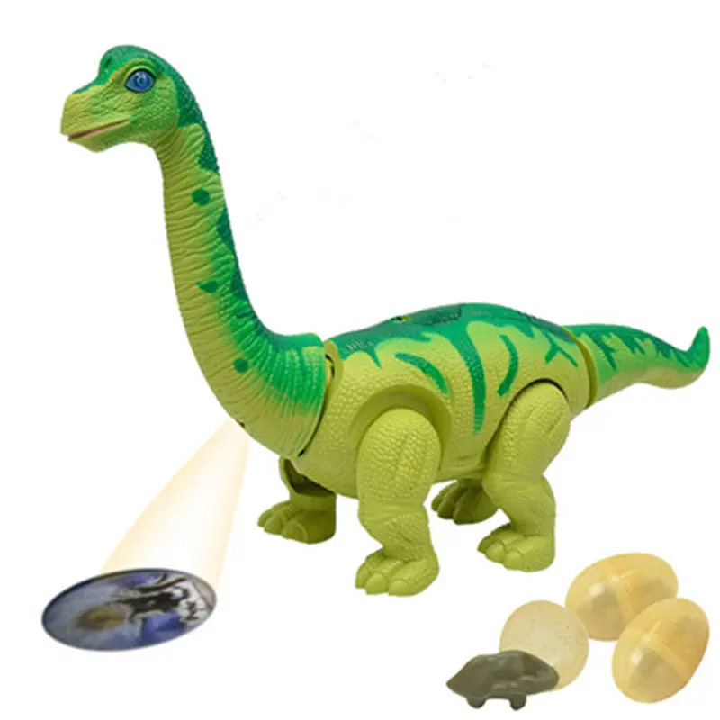 Dinosaur Toy Suit Electronic Laying Eggs Crawl Sound And Light Projection Real Animal Pet Pop Jurrasic World 1