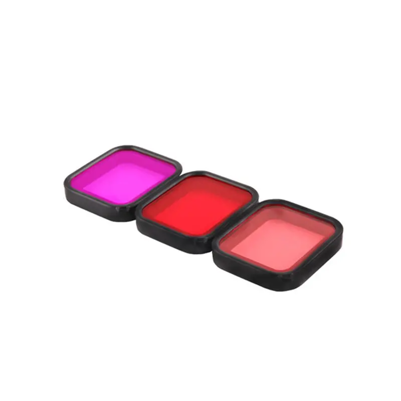 Diving Filter For Gopro Hero 7/6/5 Cover Lens Filter Cap Red/Pink/Purple Filter For Go Pro Accessory 1
