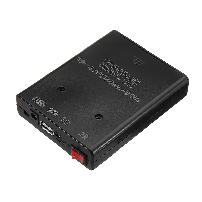 Diy 12V-24V Adjustable Battery Charger Power Box Holder With Led Light For 18650 Battery 1