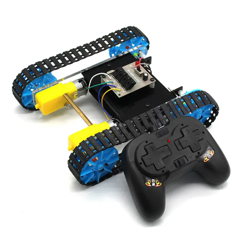 Diy Assembly Rc Tank Remote Control Tank Model Science Educational Toy Remote Control Toys 1
