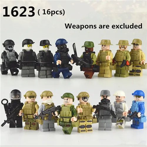 Diy Compatible Legoings Building Blocks Figurine Miniature Profession Series Star Wars Model Building Kits Lote Toy For Children 11