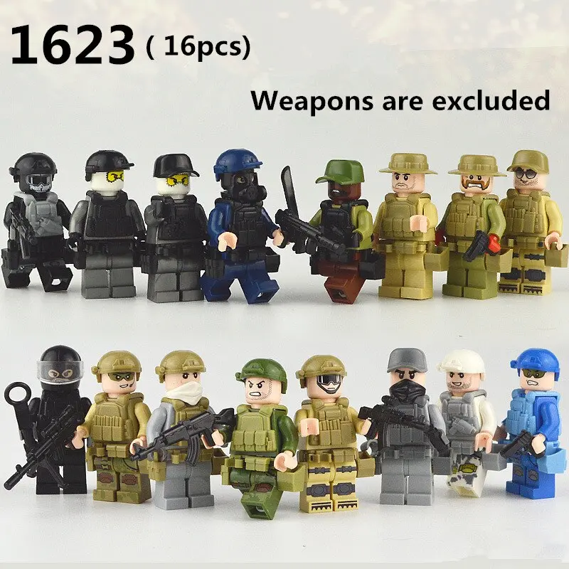 Diy Compatible Legoings Building Blocks Figurine Miniature Profession Series Star Wars Model Building Kits Lote Toy For Children 2