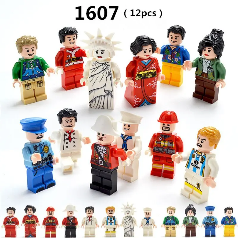 Diy Compatible Legoings Building Blocks Figurine Miniature Profession Series Star Wars Model Building Kits Lote Toy For Children 3
