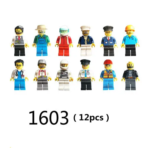 Diy Compatible Legoings Building Blocks Figurine Miniature Profession Series Star Wars Model Building Kits Lote Toy For Children 7