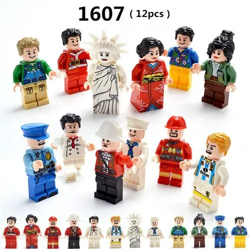 Diy Compatible Legoings Building Blocks Figurine Miniature Profession Series Star Wars Model Building Kits Lote Toy For Children 9