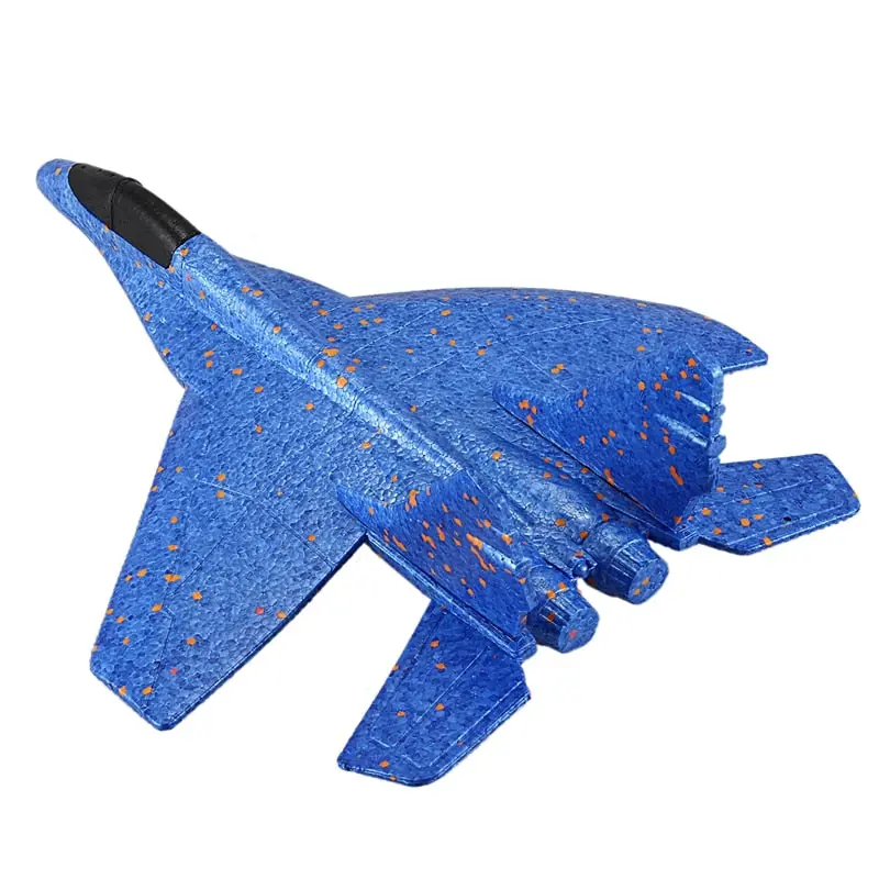 Diy Kids Toys Hand Throwing Model Airplane Foam Aircraft Stunt Luminous Education Epp Glider Fighter Planes Toys For Children 1