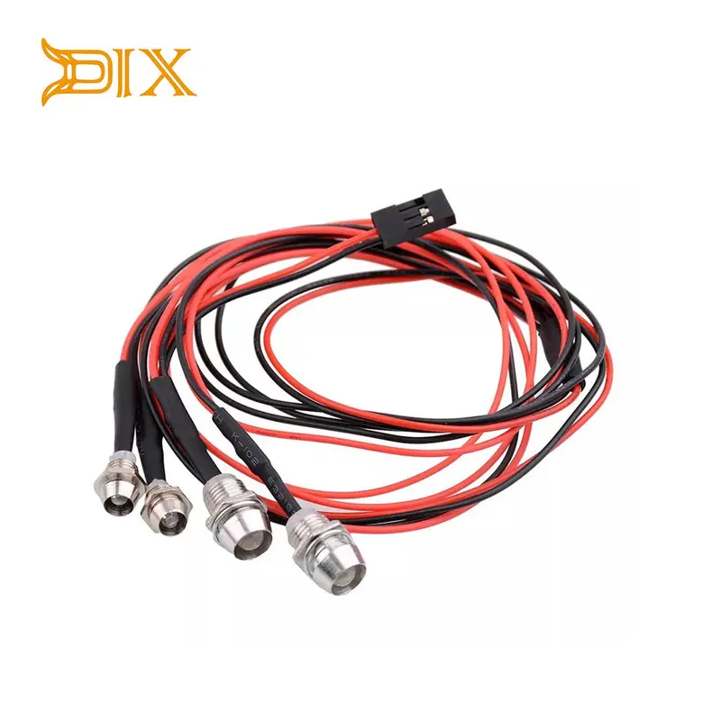 Djx 4 Lights 70Cm Lenght Rc Led Night Headlamps Headlights 3/5Mm Led Light For Model Drift Crawler Car For Rc Car Nsv775 1