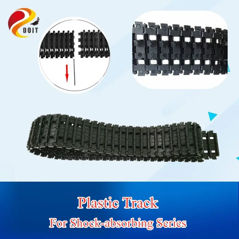 Doit Shock Absorpber Tracks Plastic Caterpillar Crawler Chain Conveyor Belt For Robot Tank Chassis Engineering Plastic Tracks 1