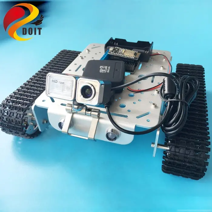 Doit T200 Remote Control Wifi Video Robot Tank Chassis Mobile Platform For Arduino Smart Robot With Camera Clawler Toy 1