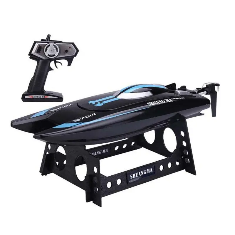 Double Horse Dh7014 Radio Control 2.4Ghz 4Ch Speed Rc Boat High Performance Waterproof Speedboat With Display Rack Rtr 1