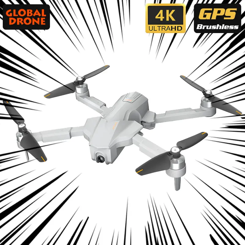 Dron 4K Gps Drone With Adjust Gimbal Hd Camera Brushless Folding Quadcopter Follow Me Rc Quadrocopter Vs K1 K20 Sg906 F11 Zino 1