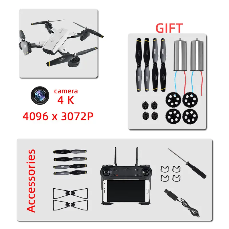 Drone 4K Квадрокоптер Dron Drones With Camera Quadcopter Rc Helicopter Toys Profissional Drohne Camera Quadrocopter Vs S167 901 14